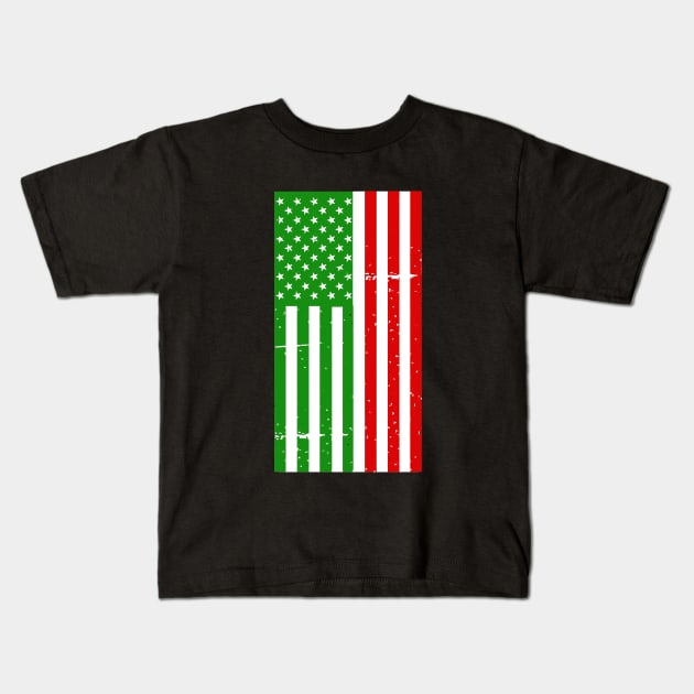 Dual Citizen Italian American Kids T-Shirt by TriHarder12